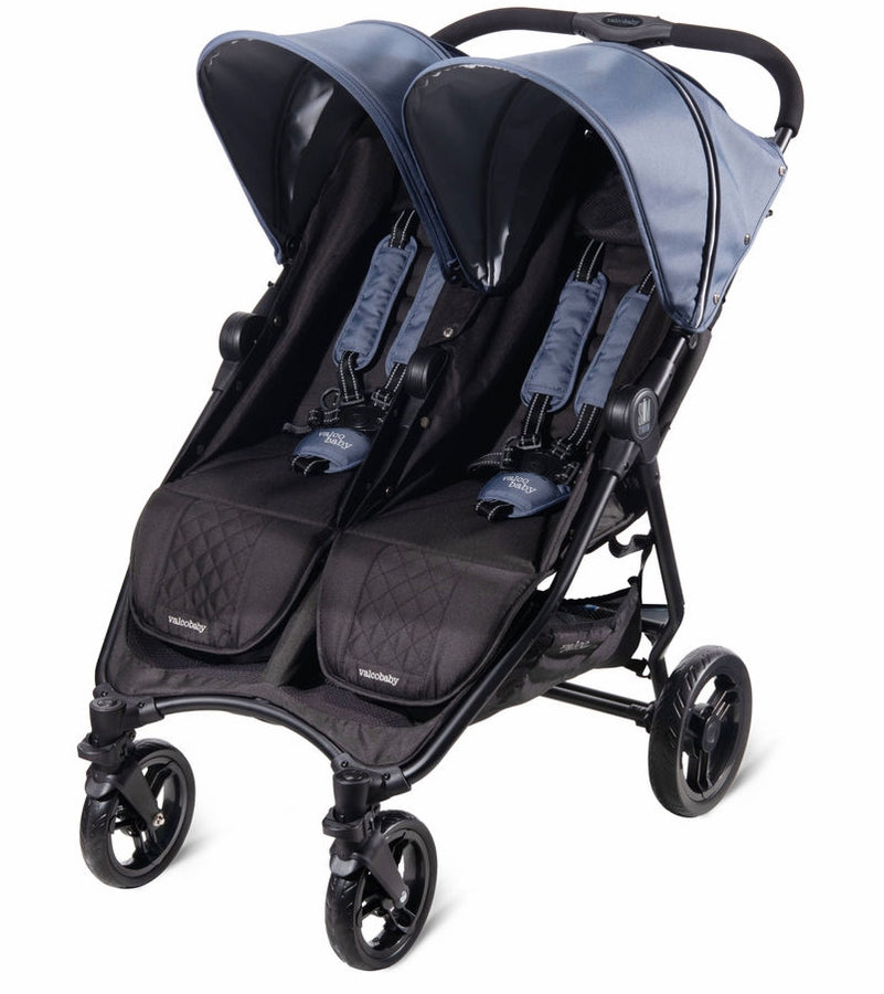 city select double stroller open box Valco Baby 2023 Slim Twin Stroller - Glacier (Open box