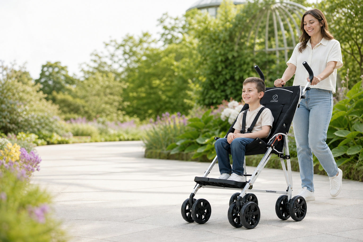 Coche XL mobility chair in use outdoors
